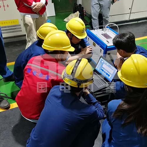 测试完成后通过分析波形判断是有存在局部放电.jpg 测试完成后通过分析波形判断是有存在局部放电